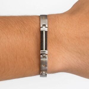 pulsera acero y oro