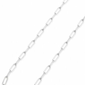 cadena de plata eslabones alargados
