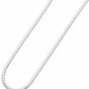 cadena de plata eslabón plano