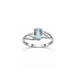 Anillo Aguamarina
